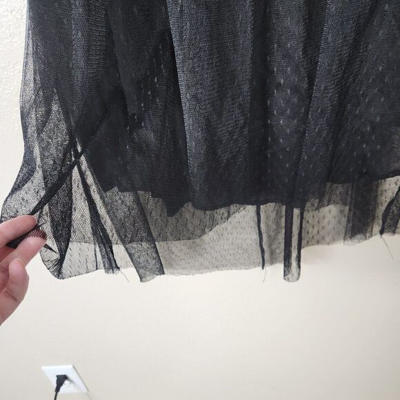 Tassels N Lace Dress Mesh Fully Lined Size L EUC - Picture 4 of 10